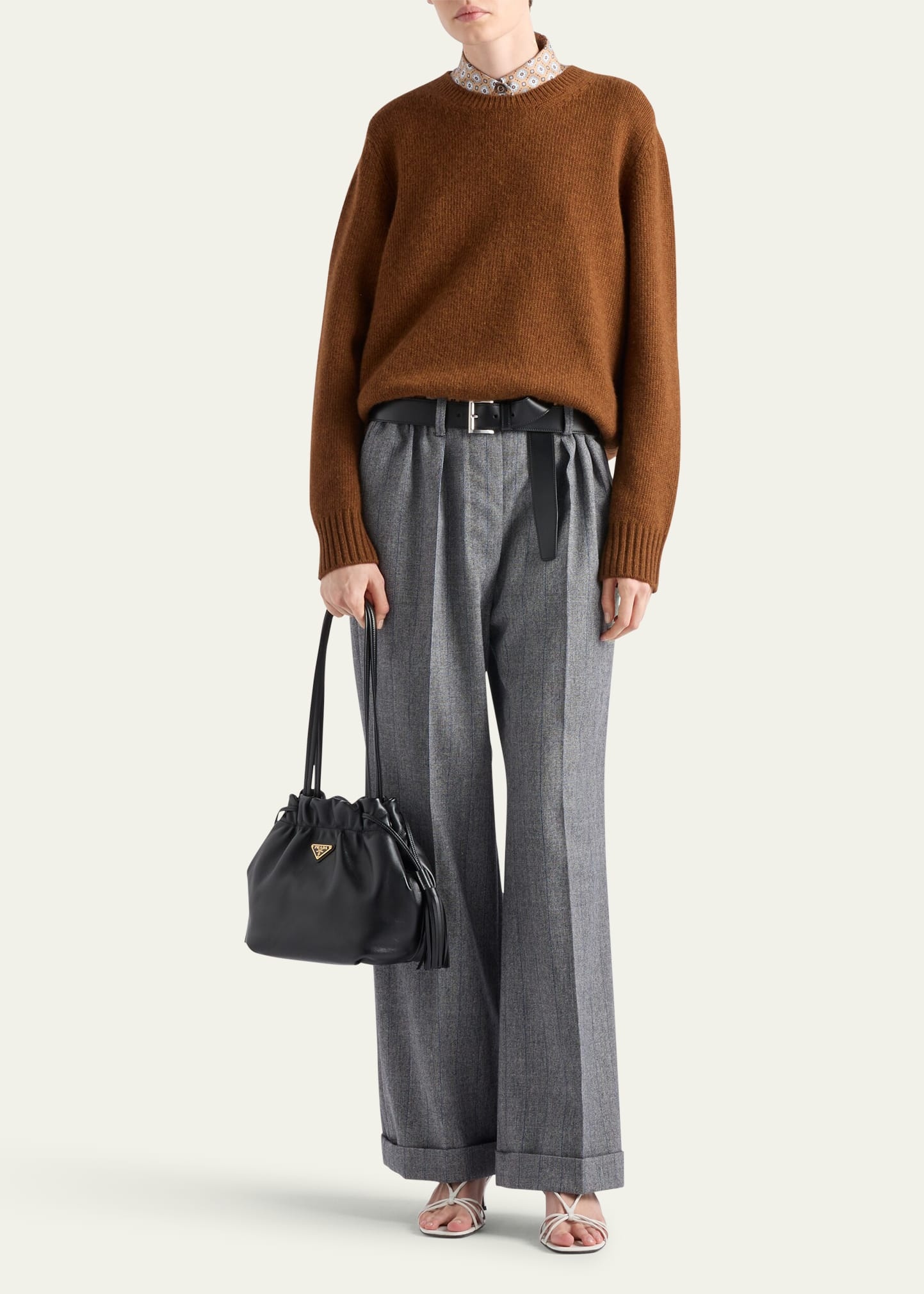 Cashmere Wool Crew-Neck Sweater - 2