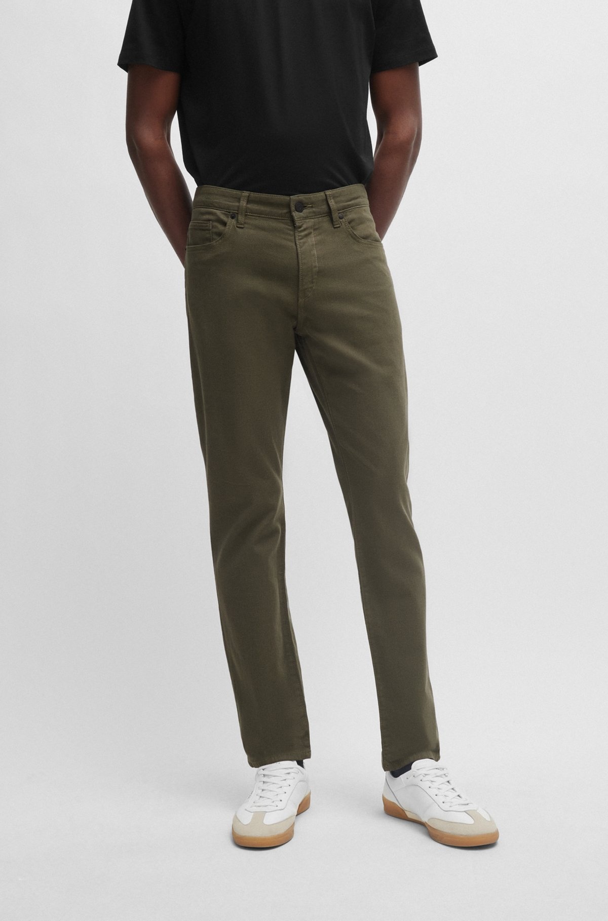 SLIM-FIT JEANS IN TWO-TONE STRETCH DENIM - 2