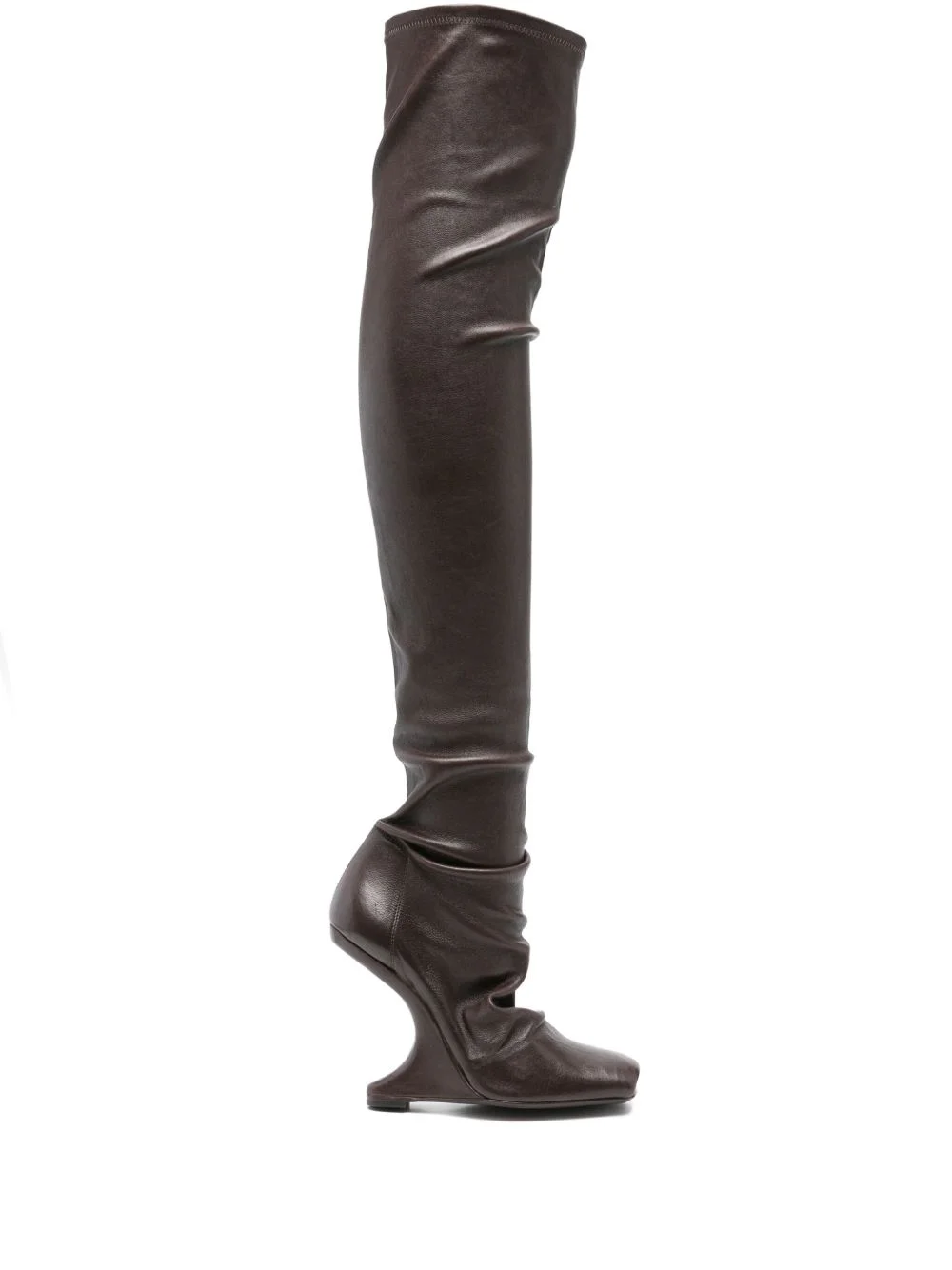 sculpted-heel over-the-knee boots - 1