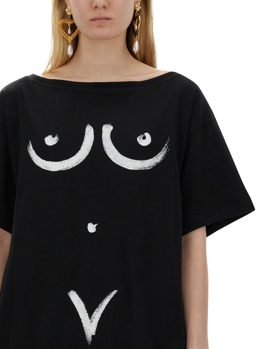 Moschino Women Interlock Body Print T-Shirt - 4