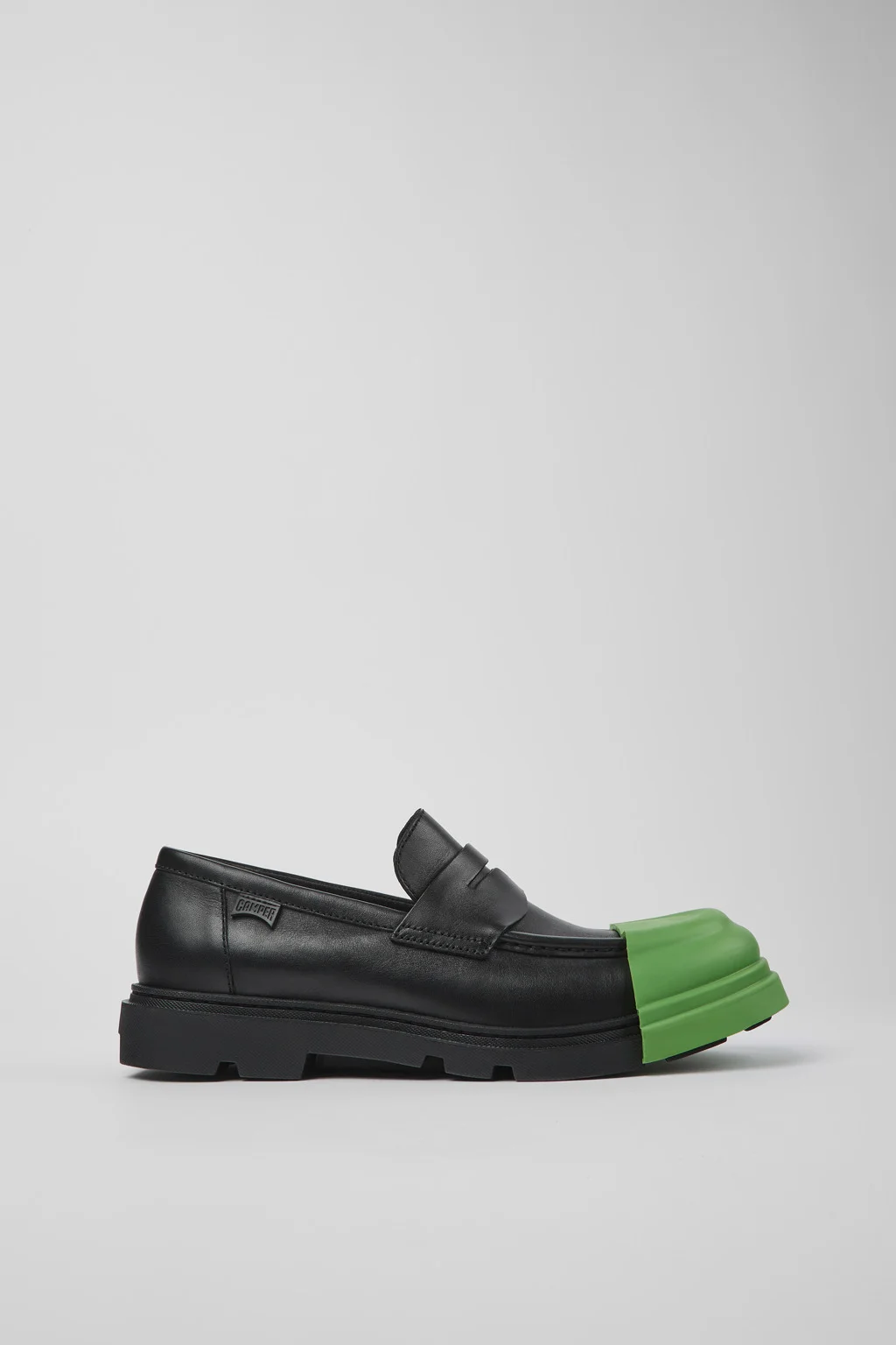 Junction Black Leather Moccasin for Men - 1