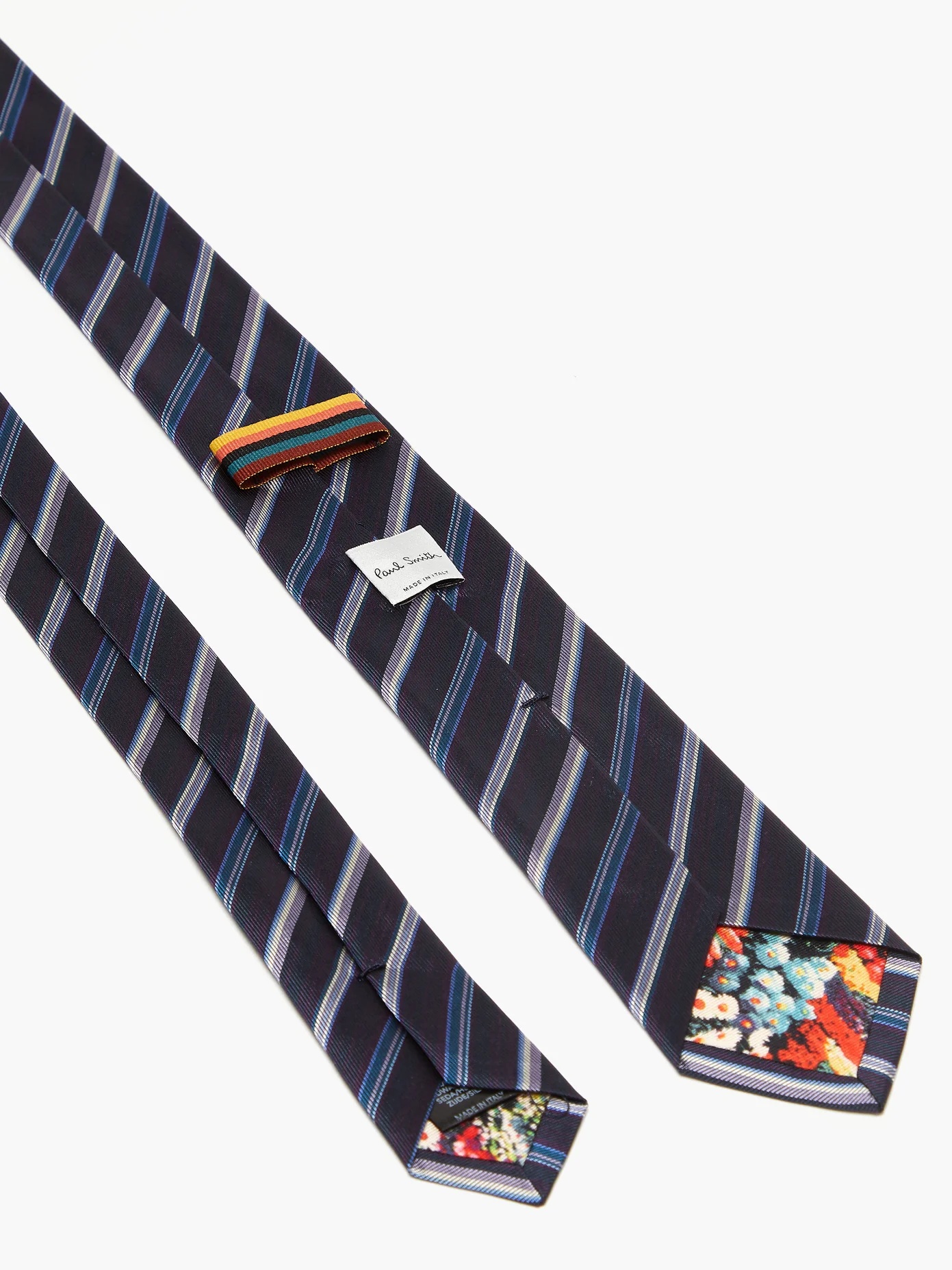 Striped silk tie - 4