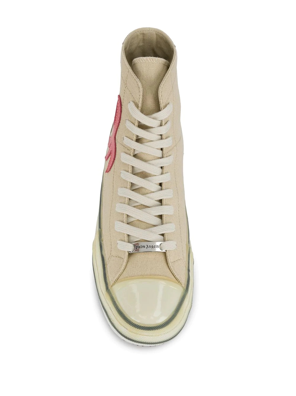 palm-patch high-top sneakers - 4