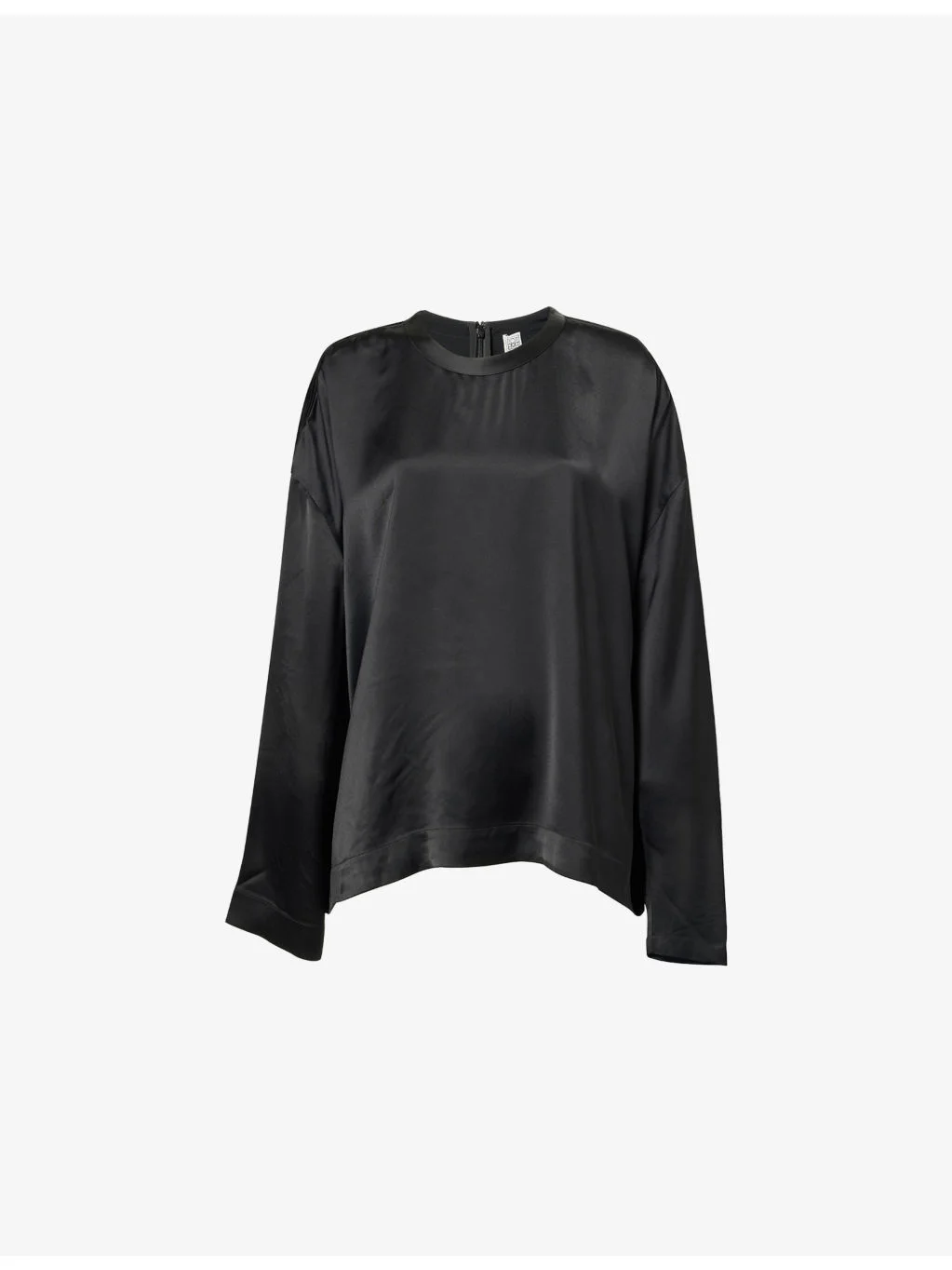 Boxy-Fit Long-Sleeves Woven Top - 1