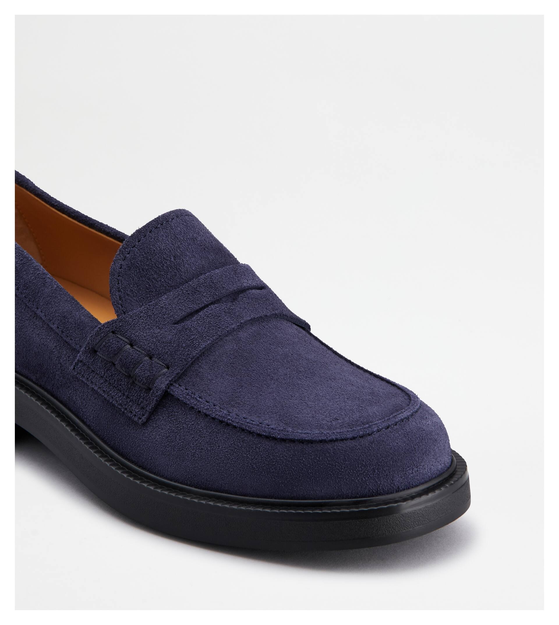 LOAFERS IN SUEDE - BLUE - 5
