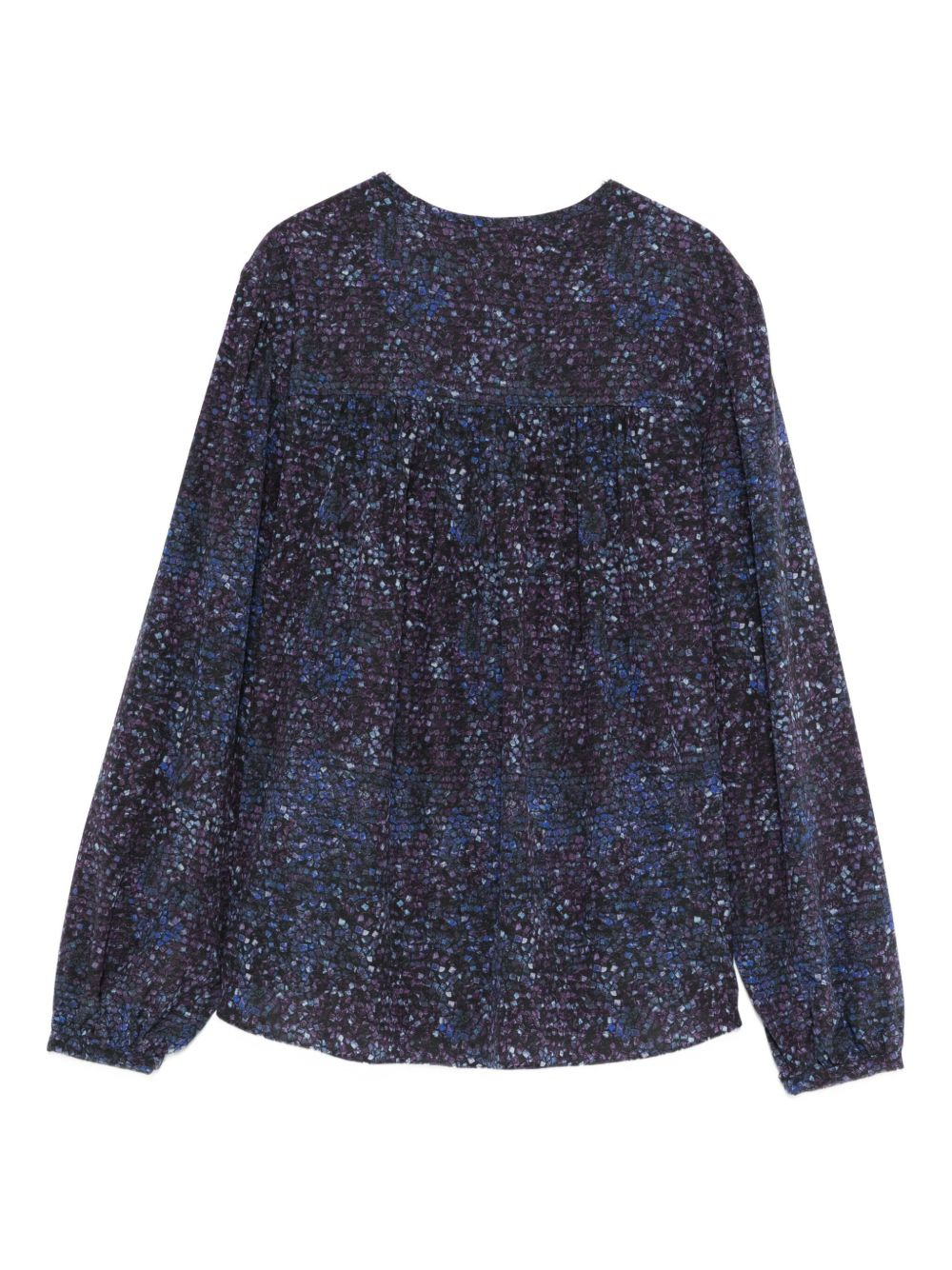 speckled pleated blouse - 2