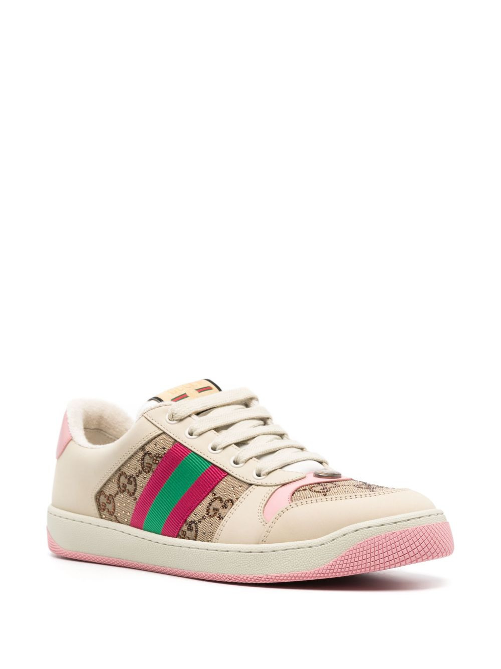 Gucci Women Screener Leather Sneakers - 4