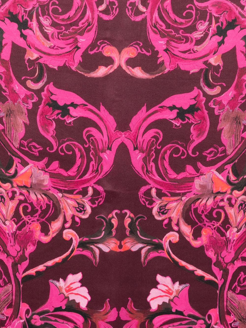 VERSACE JEANS COUTURE baroque-print silk scarf outlook