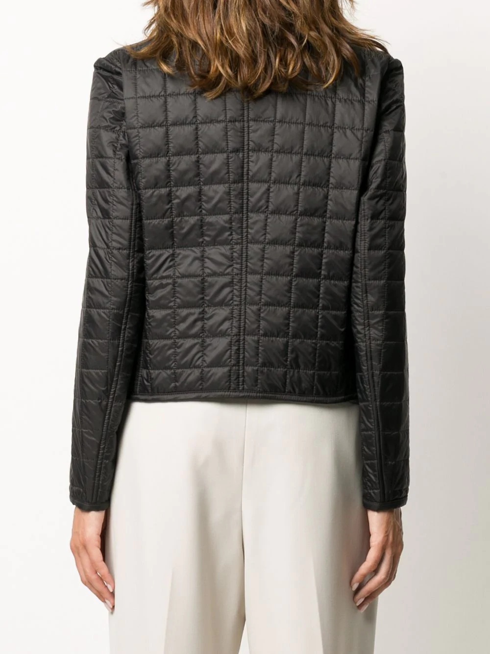 quilted cropped jacket - 4