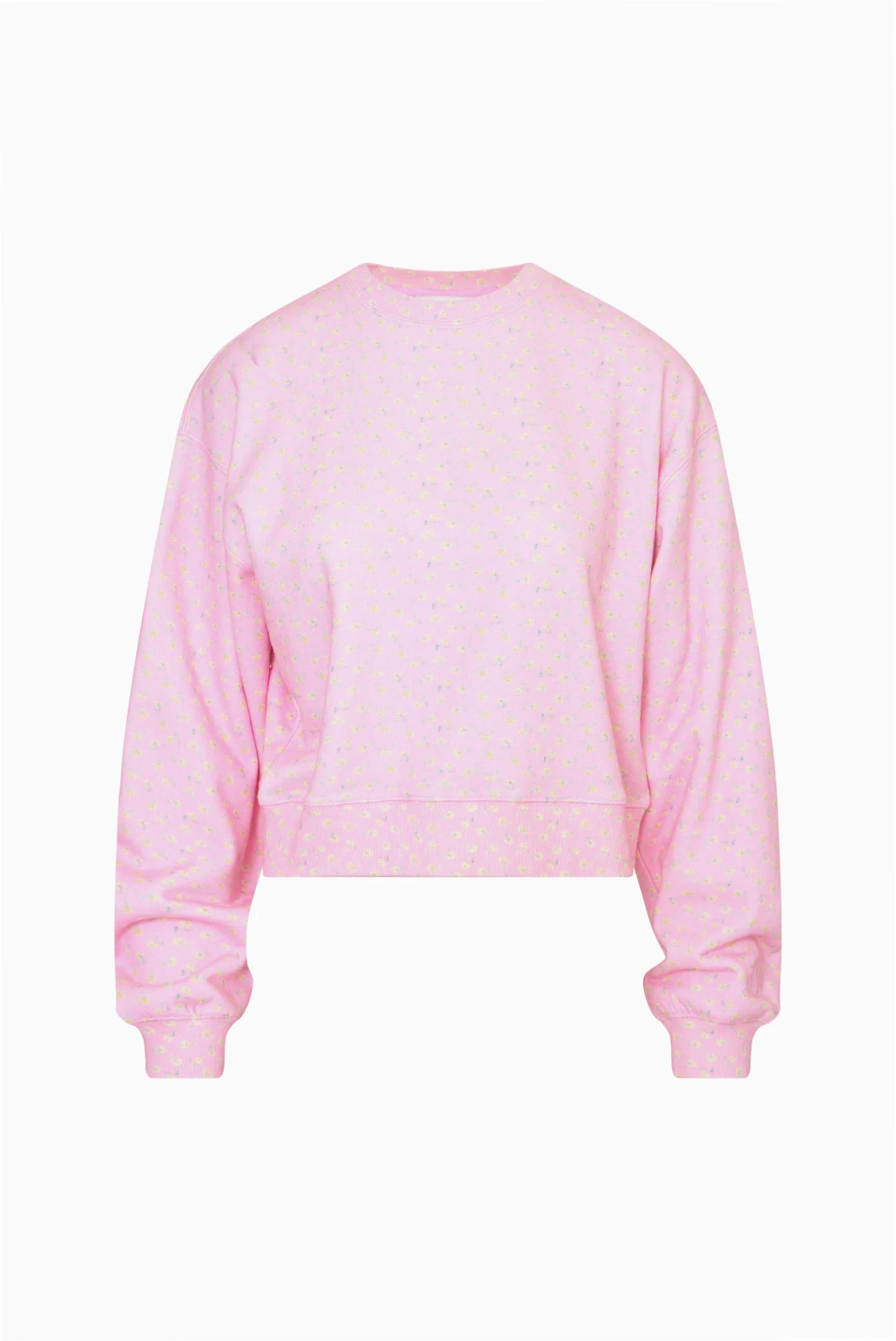 Emparo Cropped Ditsy Floral Pullover - 1
