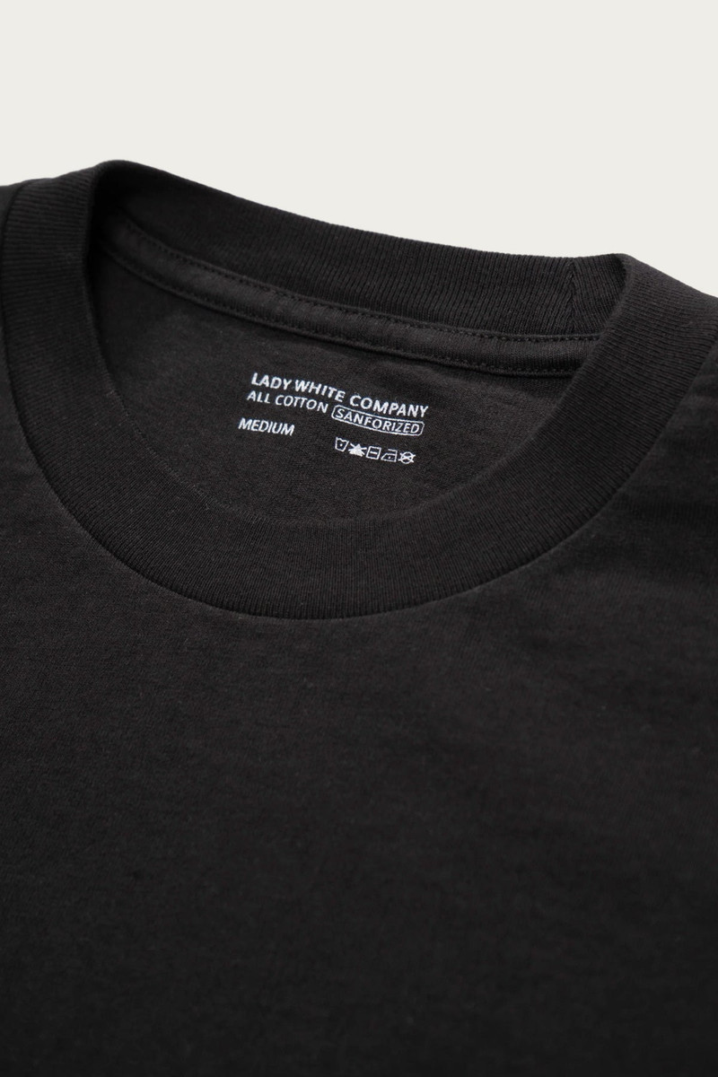 LADY WHITE CO. Municipal Pocket Tee - Black outlook