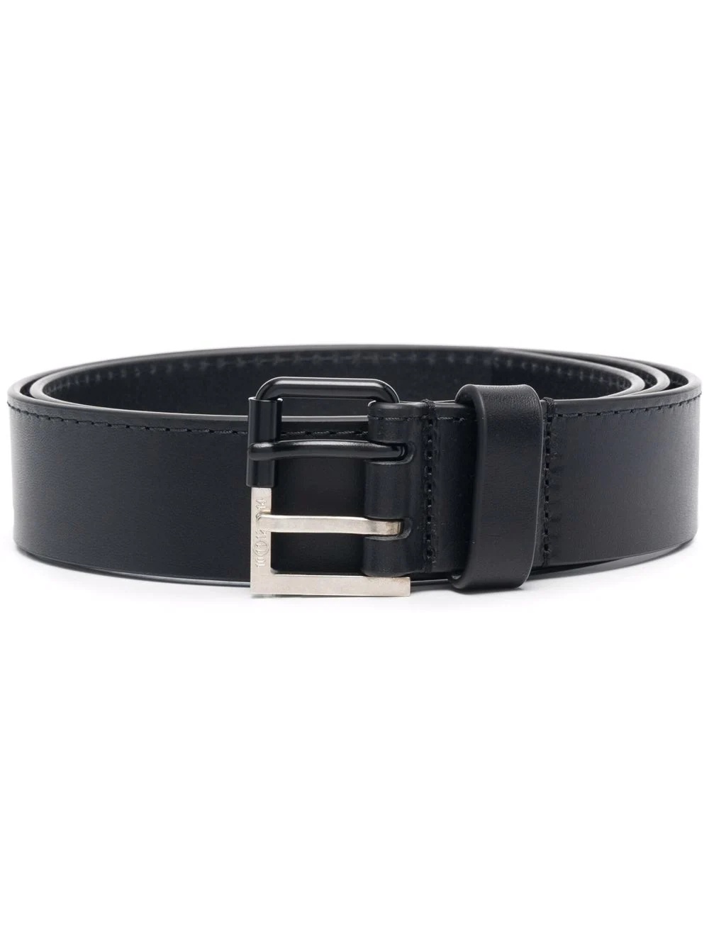 buckled leather belt - 1