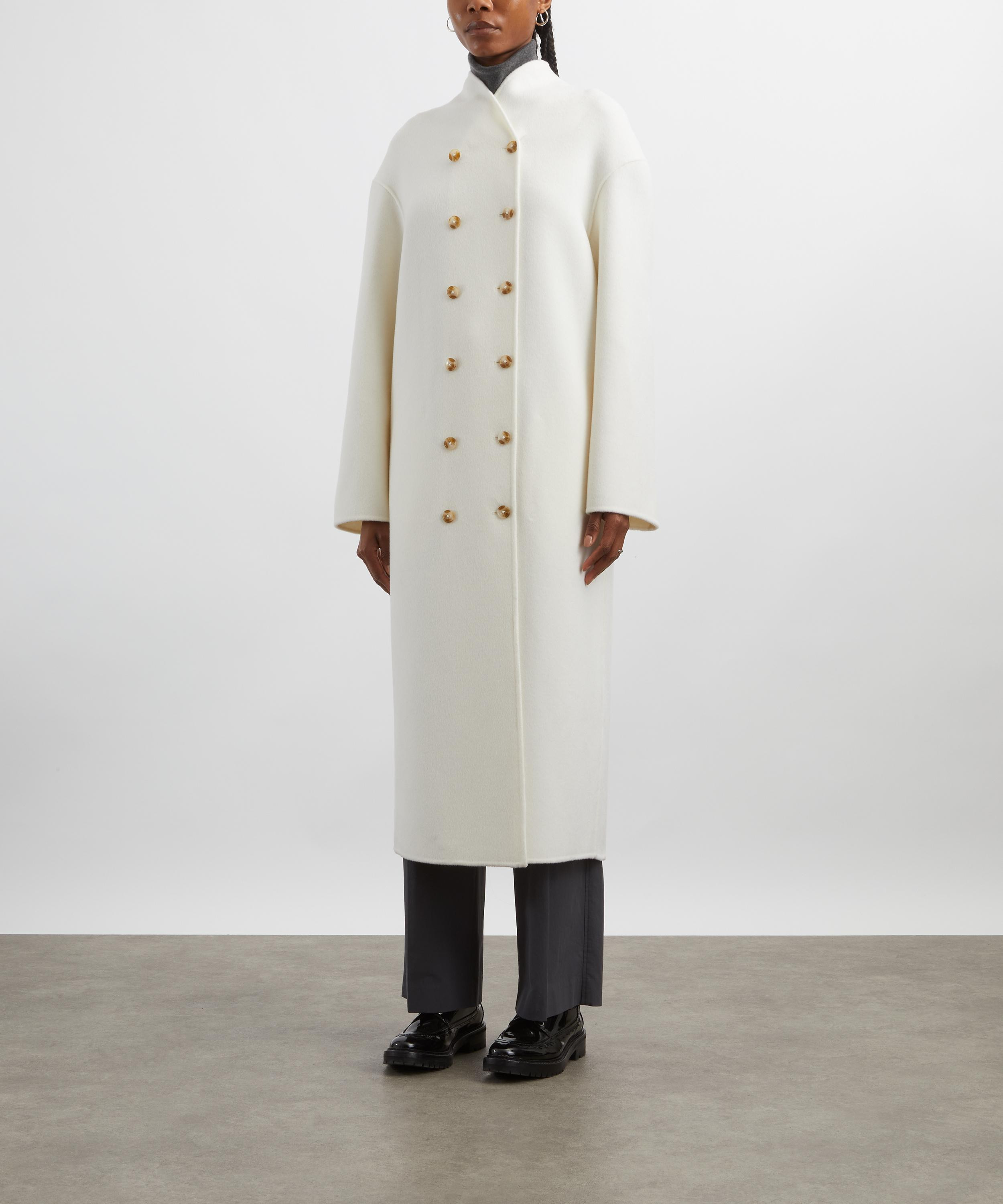 Amory Cashmere Drap Long Coat - 3