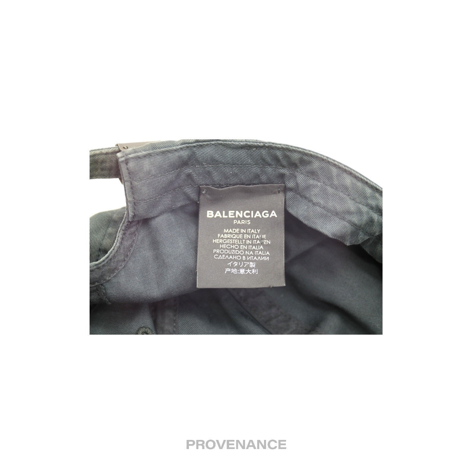 Balenciaga Political Campaign Cap Hat - Washed Black - 10
