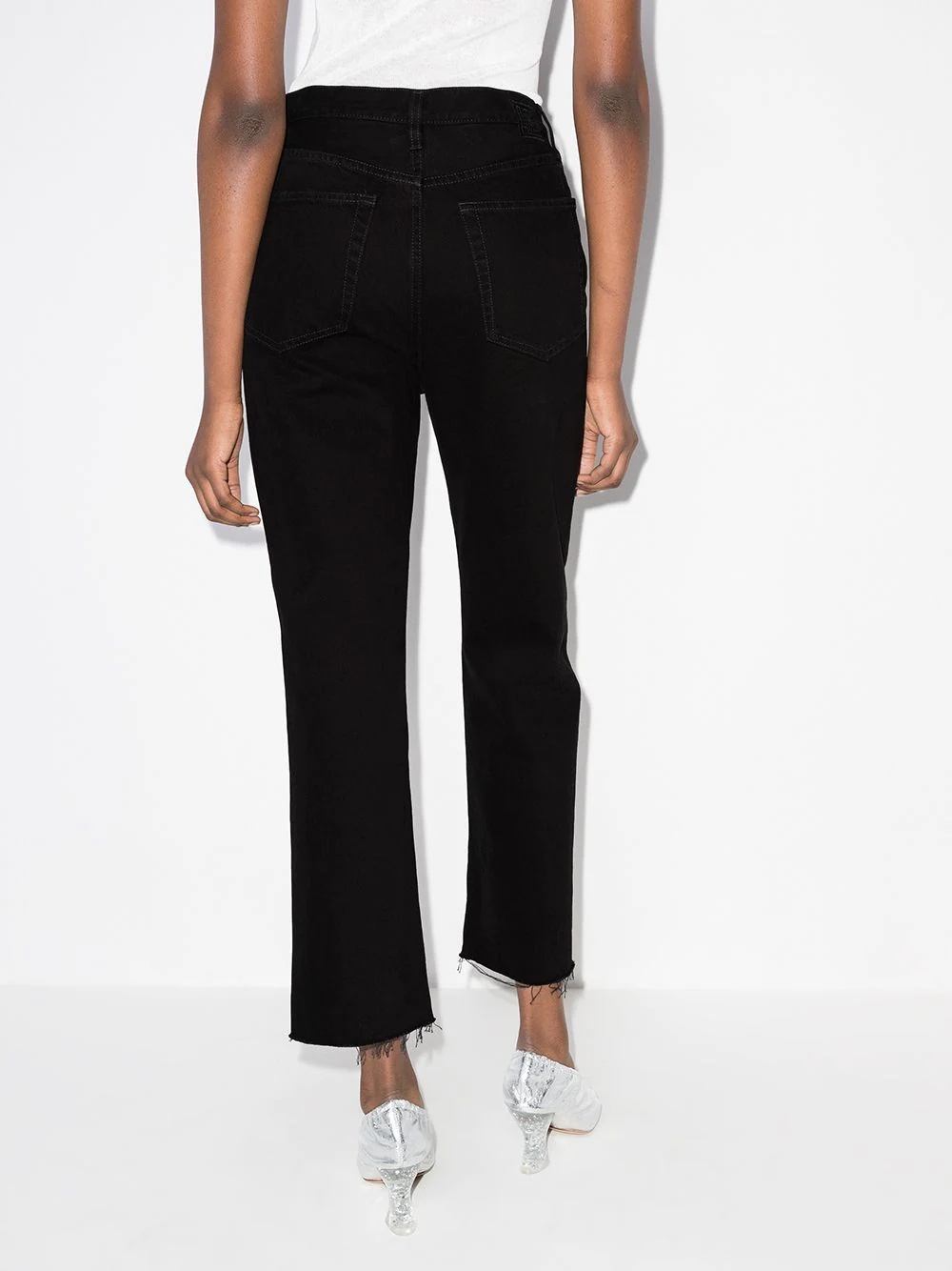 cropped straight-leg jeans - 3
