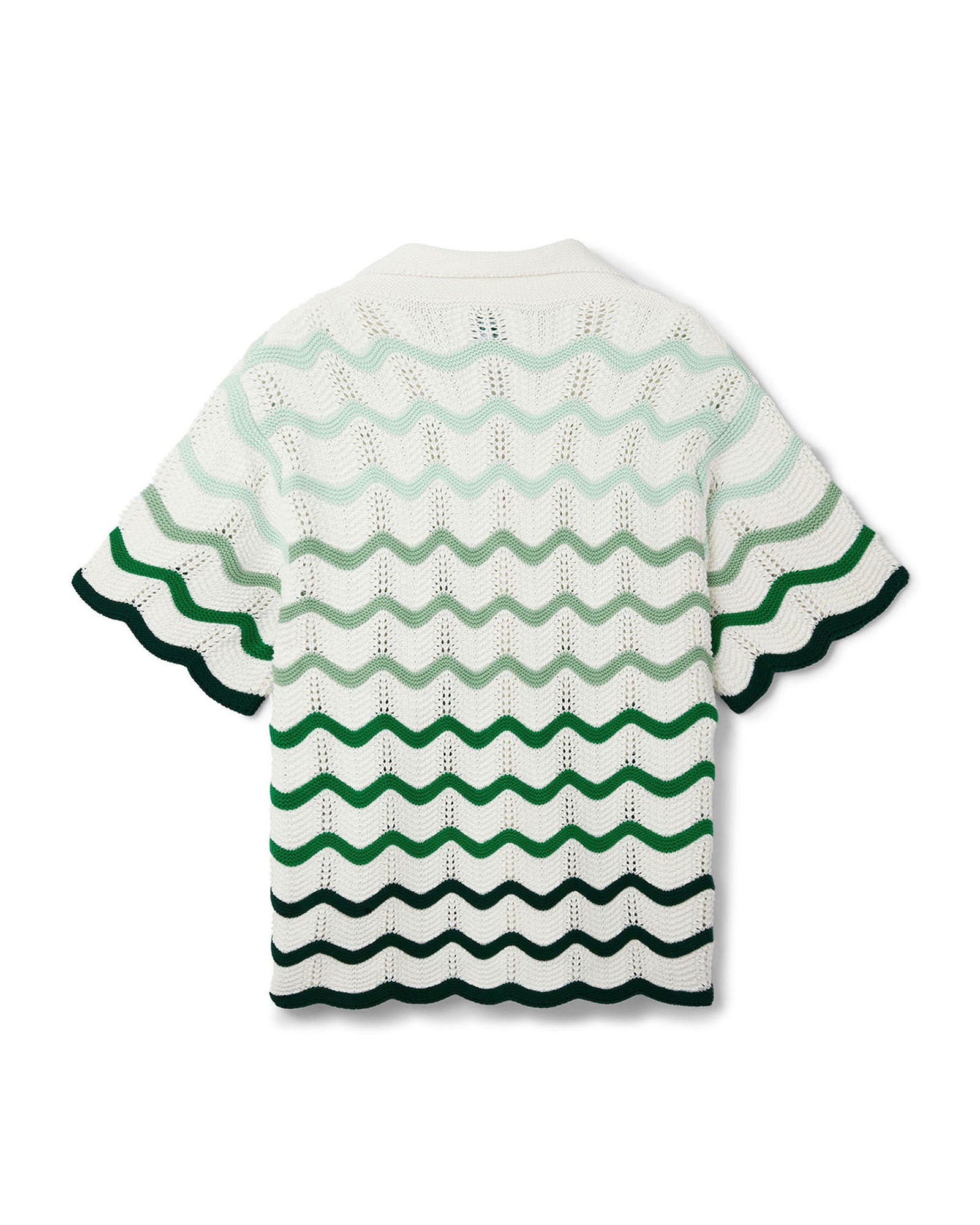 Wavy Gradient Crochet Shirt - 6
