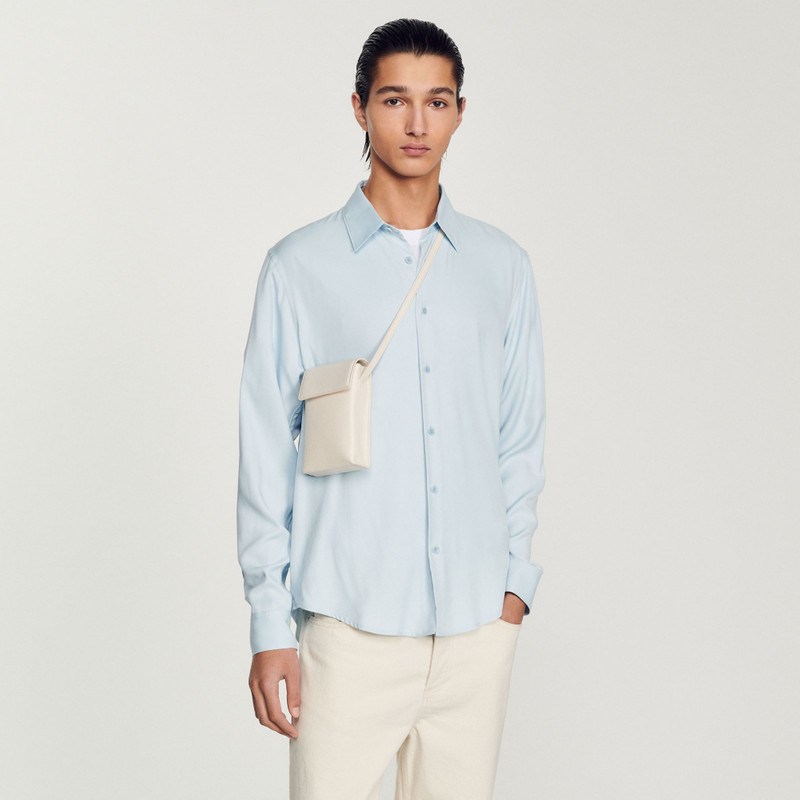 Sandro Smooth leather pouch outlook