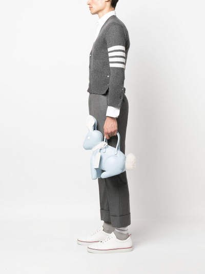 Thom Browne pebbled rabbit calf-leather bag outlook