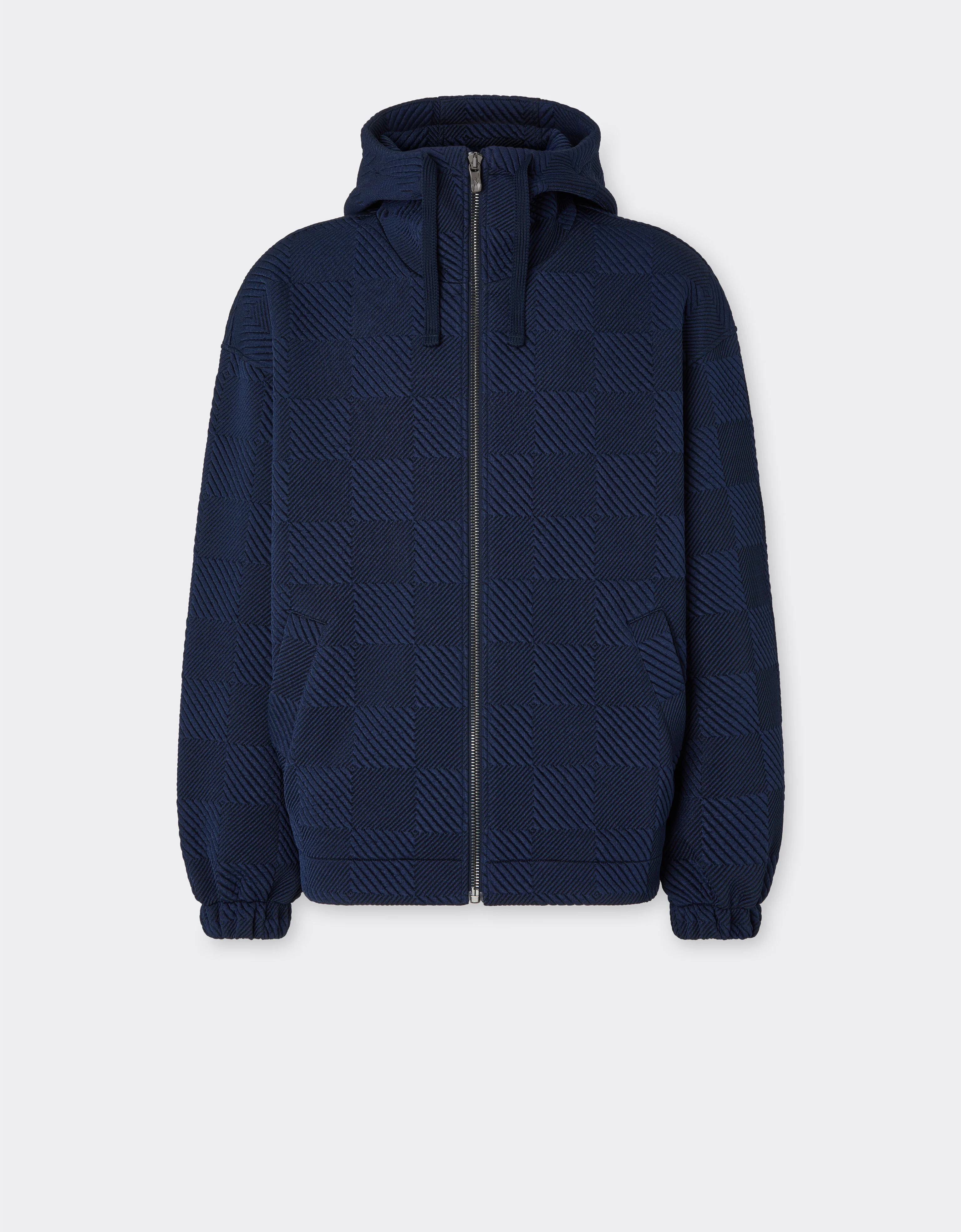 Bomber jacket in 3D-effect jersey - 1