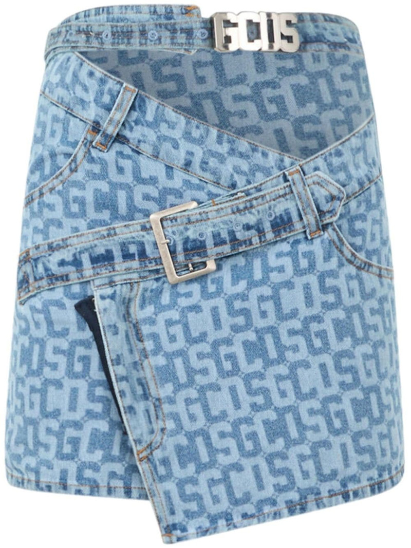 모노그램 denim 스커트 1