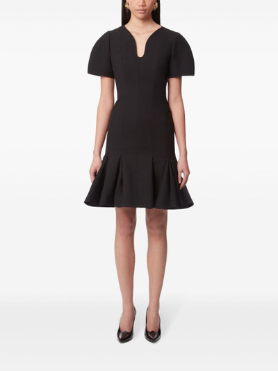 NINA RICCI peplum-hem wool dress outlook