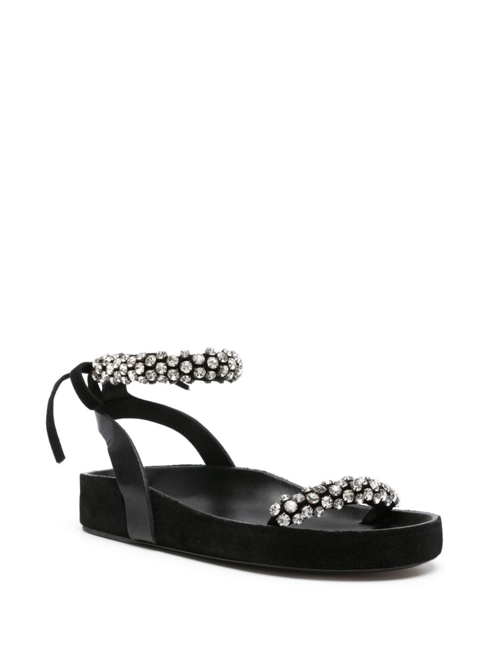 Mellan crystal-embellished suede sandals - 2