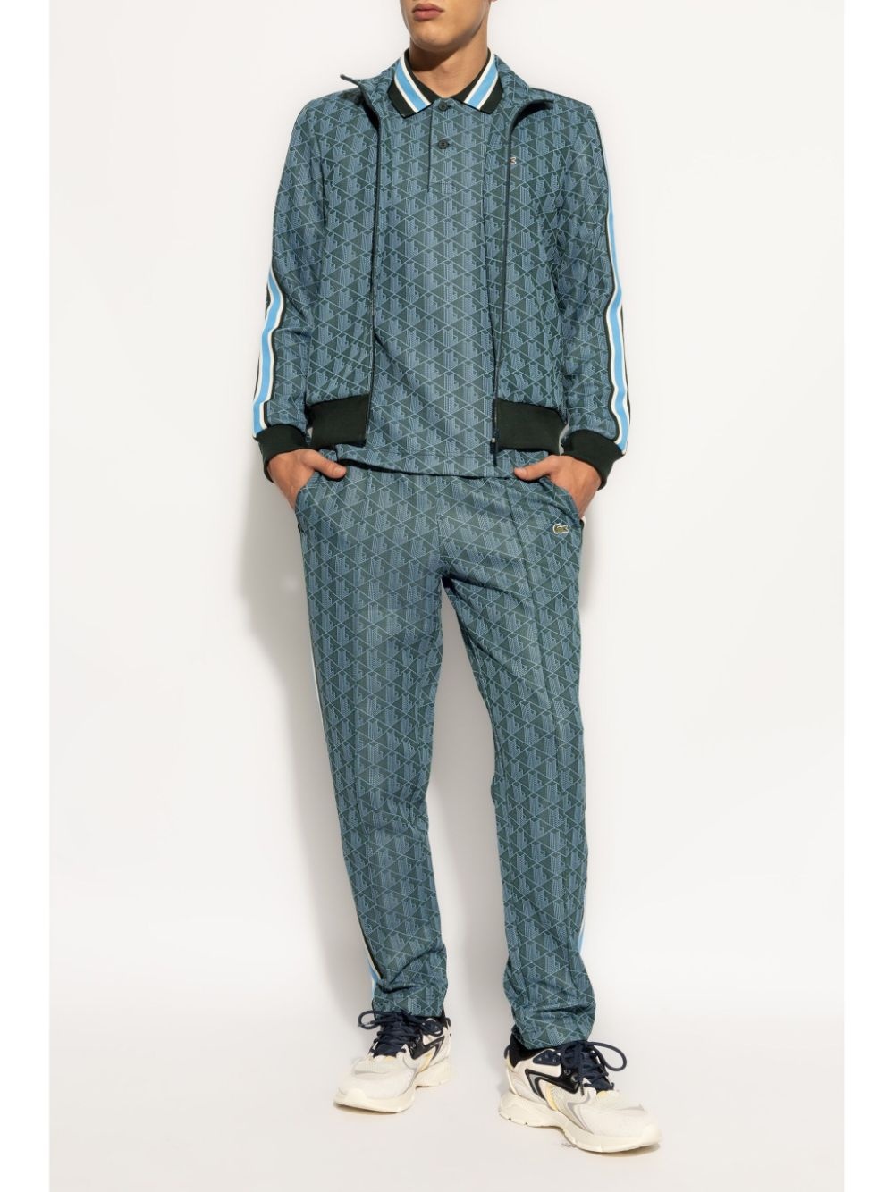 monogram-pattern jacket - 2