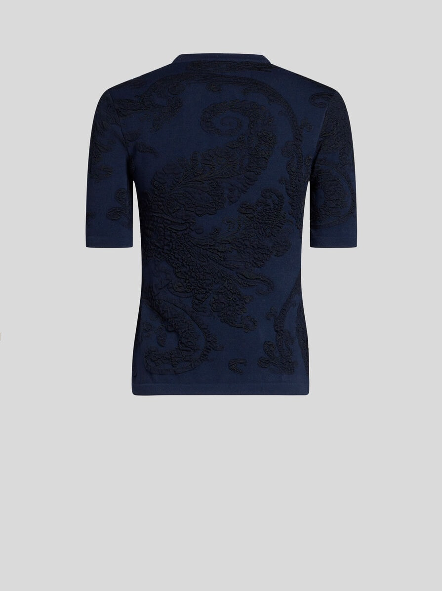 COTTON JACQUARD T-SHIRT - 6