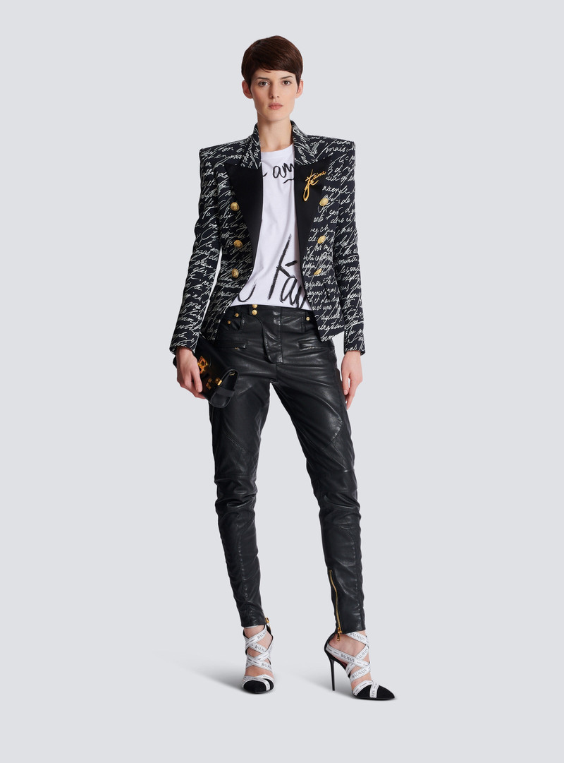 Balmain Short-sleeved T-shirt with "Je t'aime" print outlook