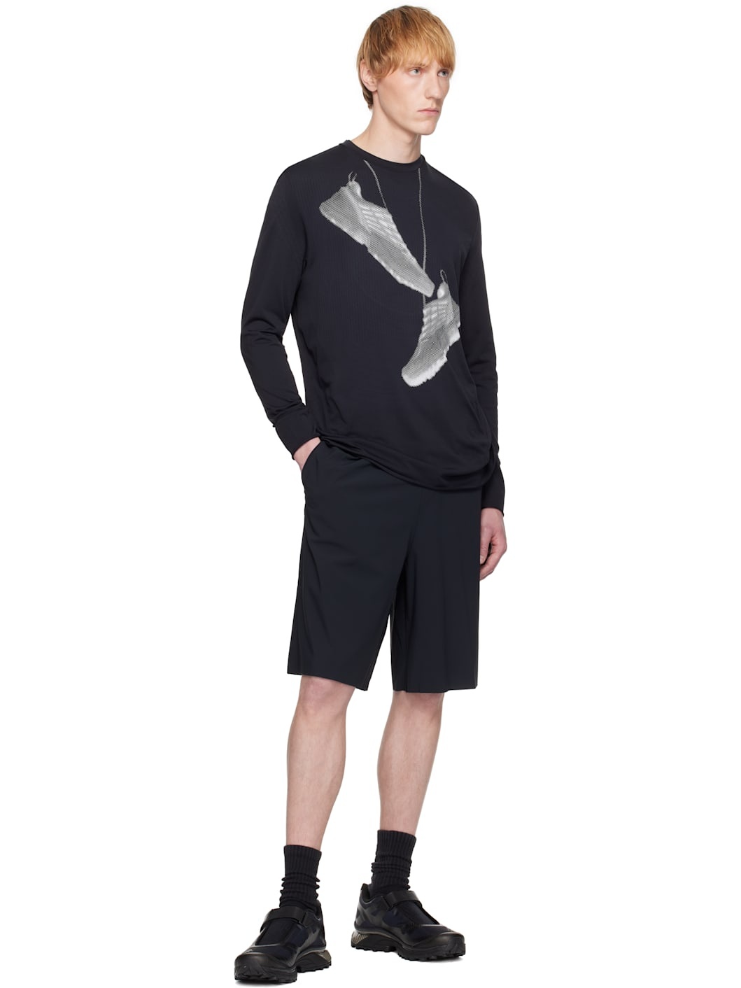 Black Salomon Edition Sneaker Print T-shirt - 4