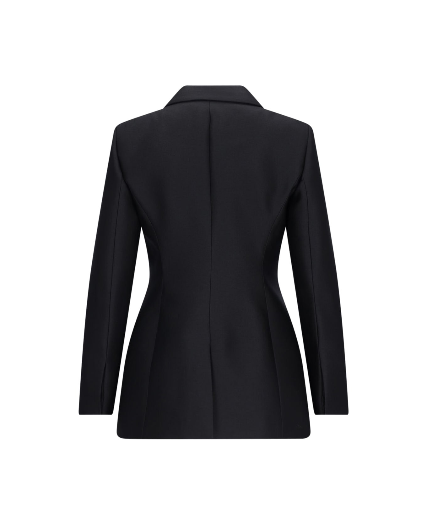 Double-breasted Wool And Silk Jacket - 2