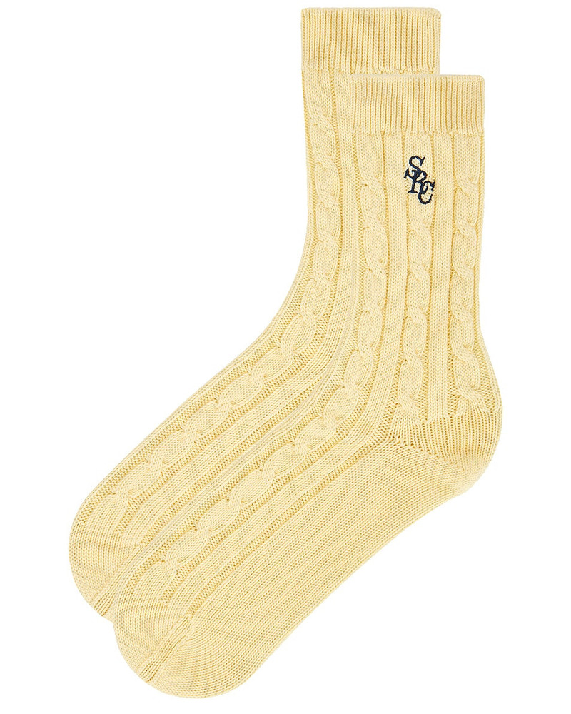 Sporty & Rich SRC Cableknit Socks outlook