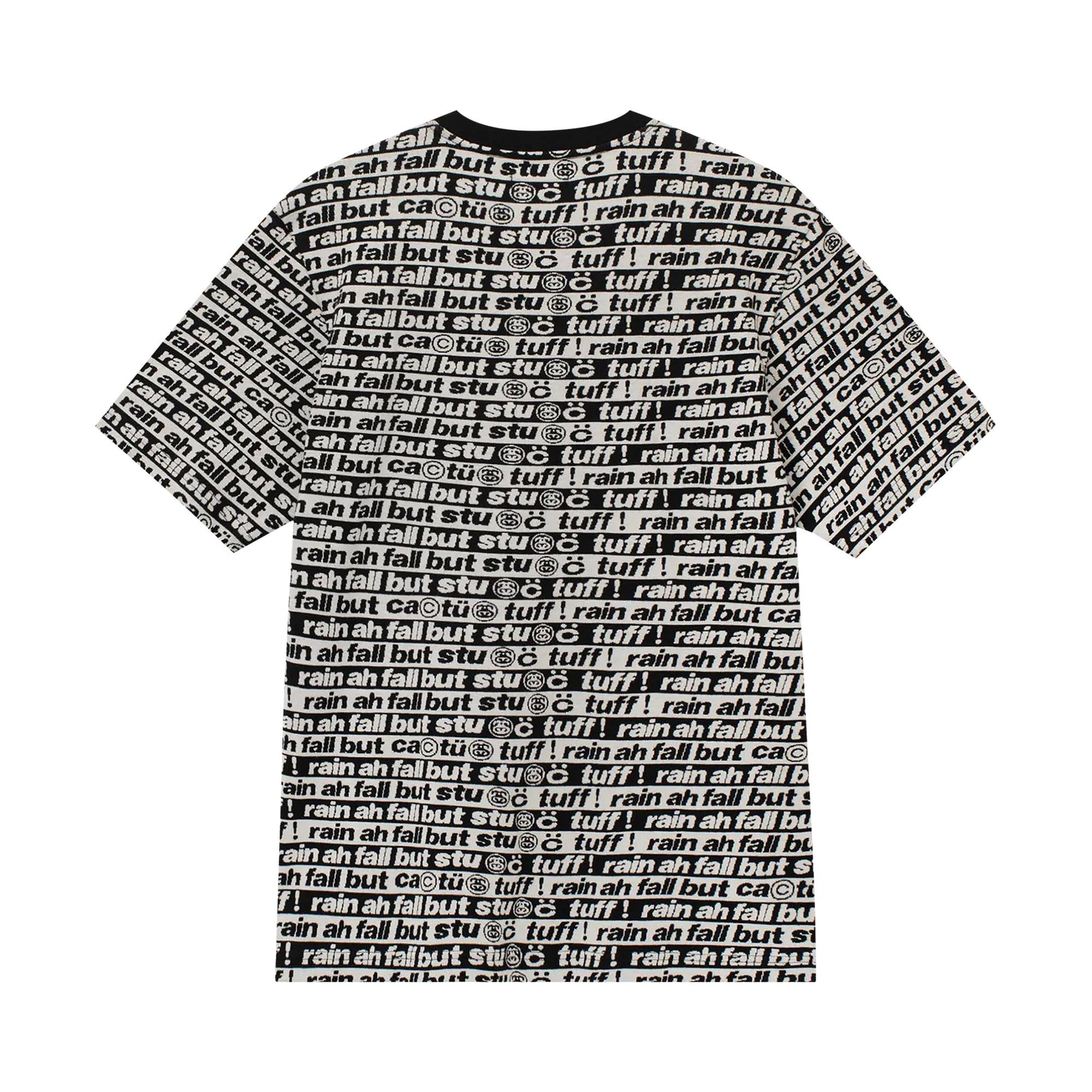 Stussy x Cactus Plant Flea Market Jacquard Crew 'Black' - 2