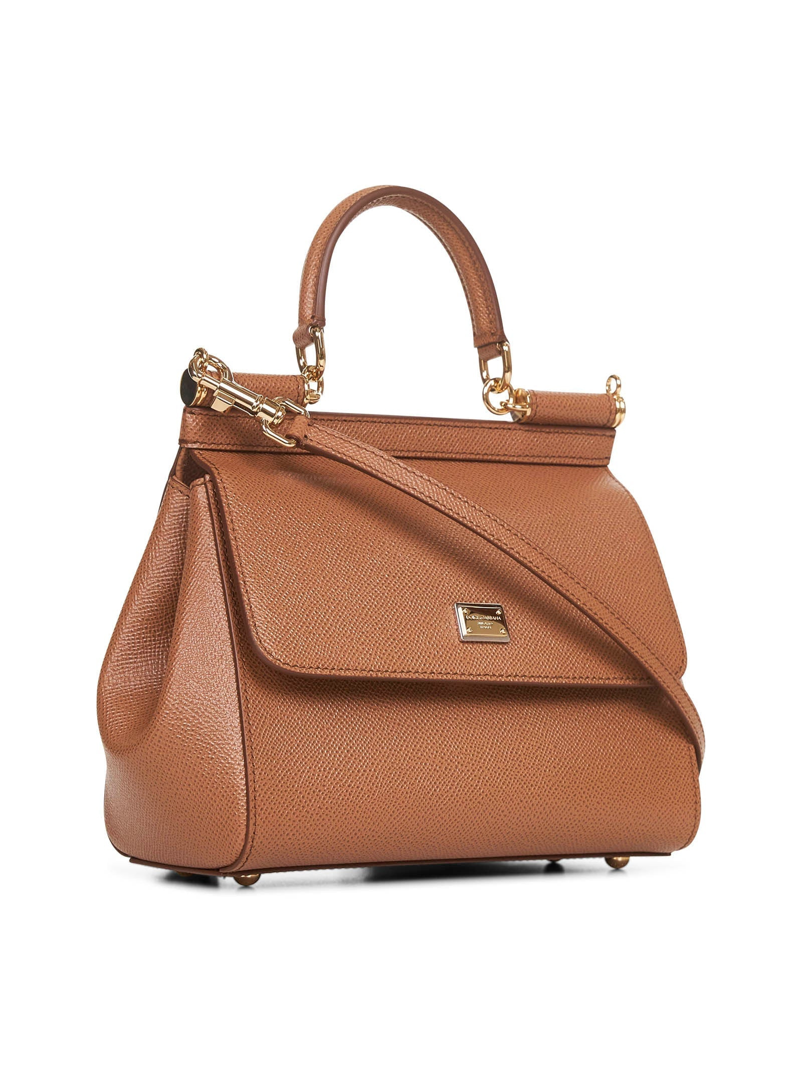 Dolce & Gabbana Women Borsa A Mano Sicily Media Cammello - 2