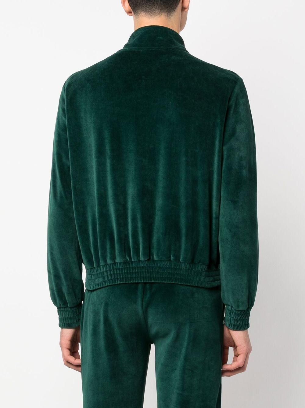 logo-embroidered zipped sweatshirt - 4