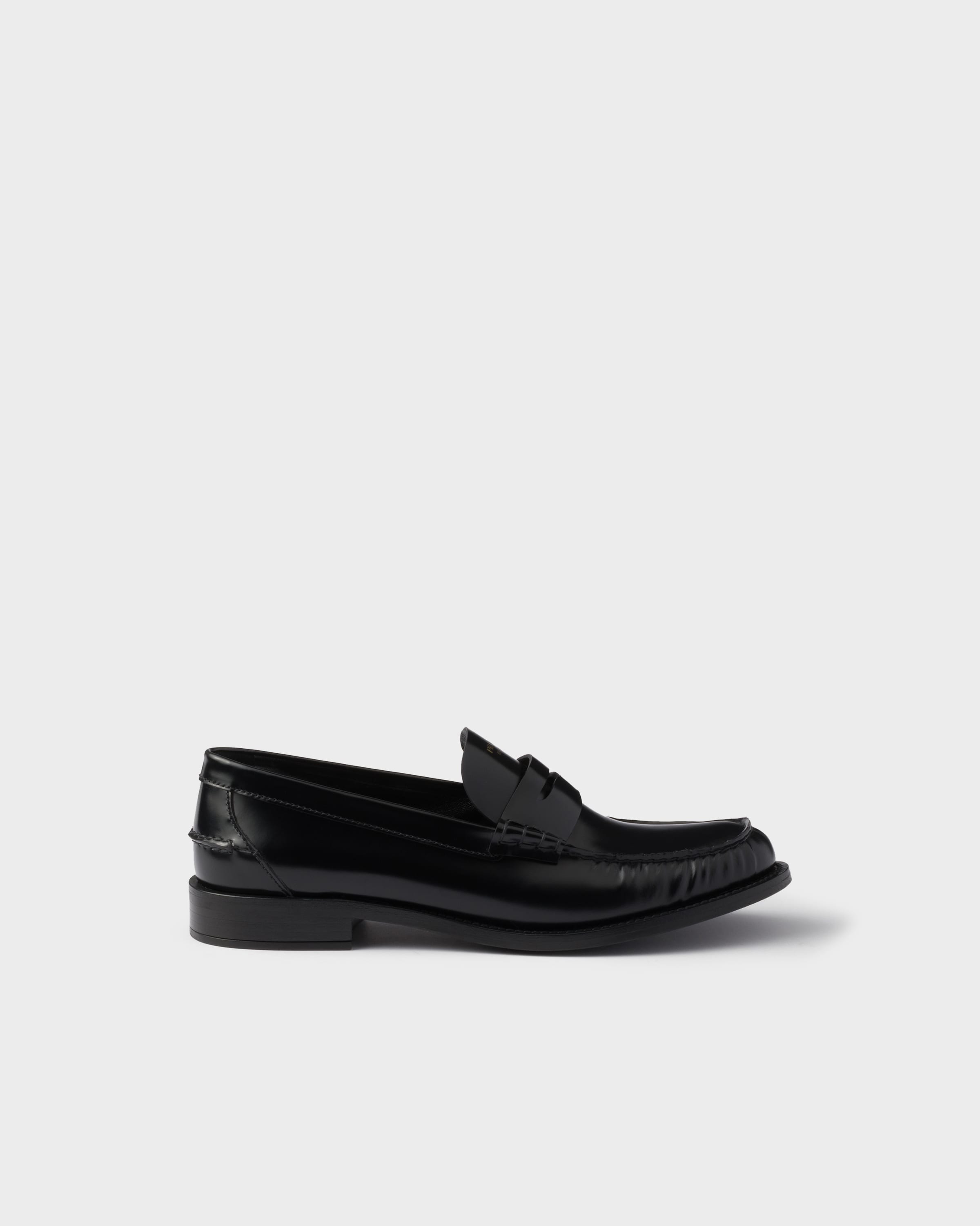 Brushed leather loafers - 2