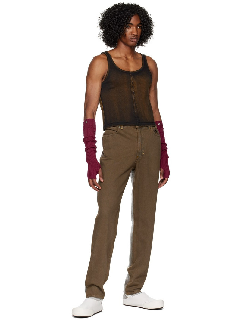 ECKHAUS LATTA Brown & Silver 'El Jean' Jeans outlook