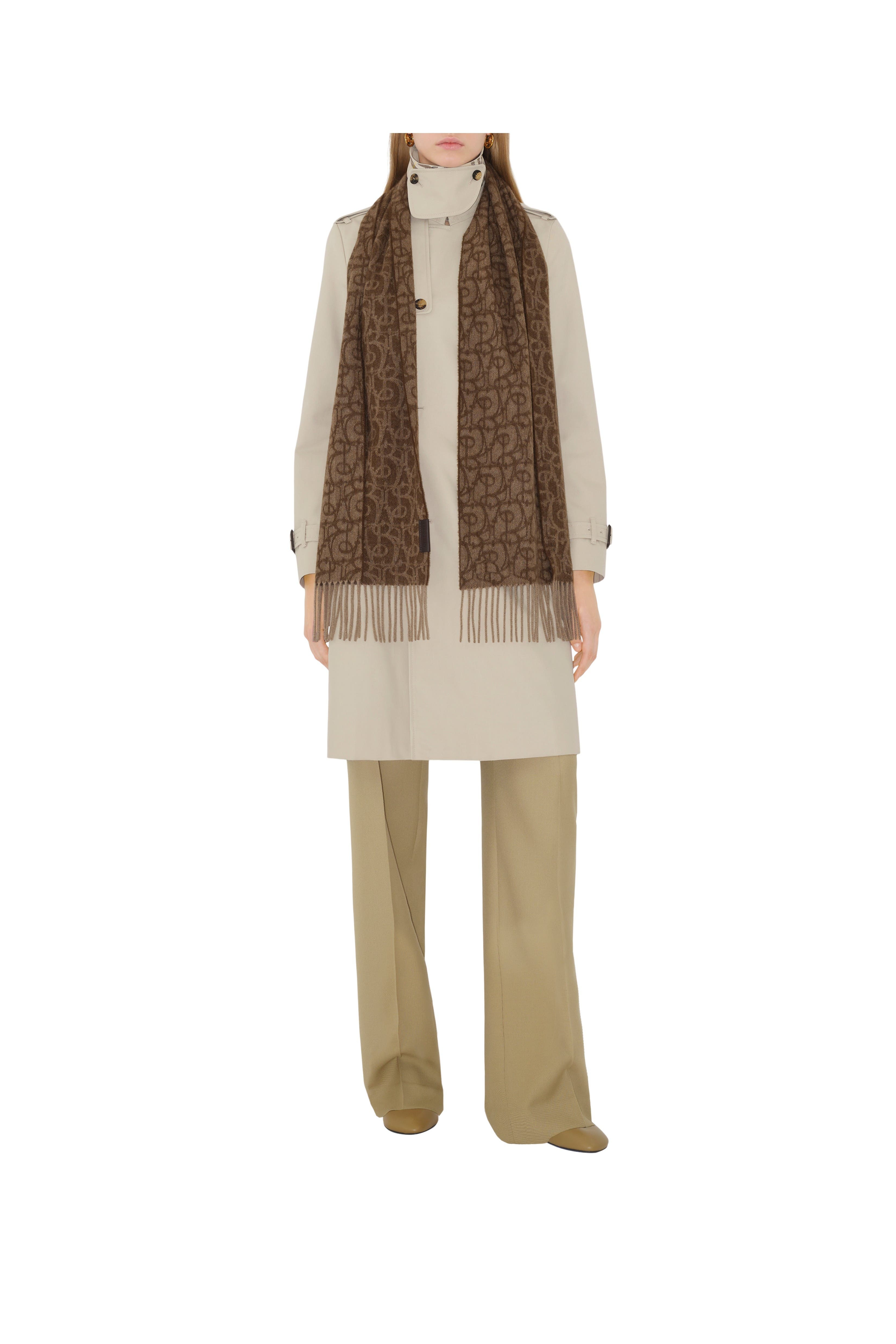 burberry B Charm Cashmere Scarf in Twig at Nordstrom - 2