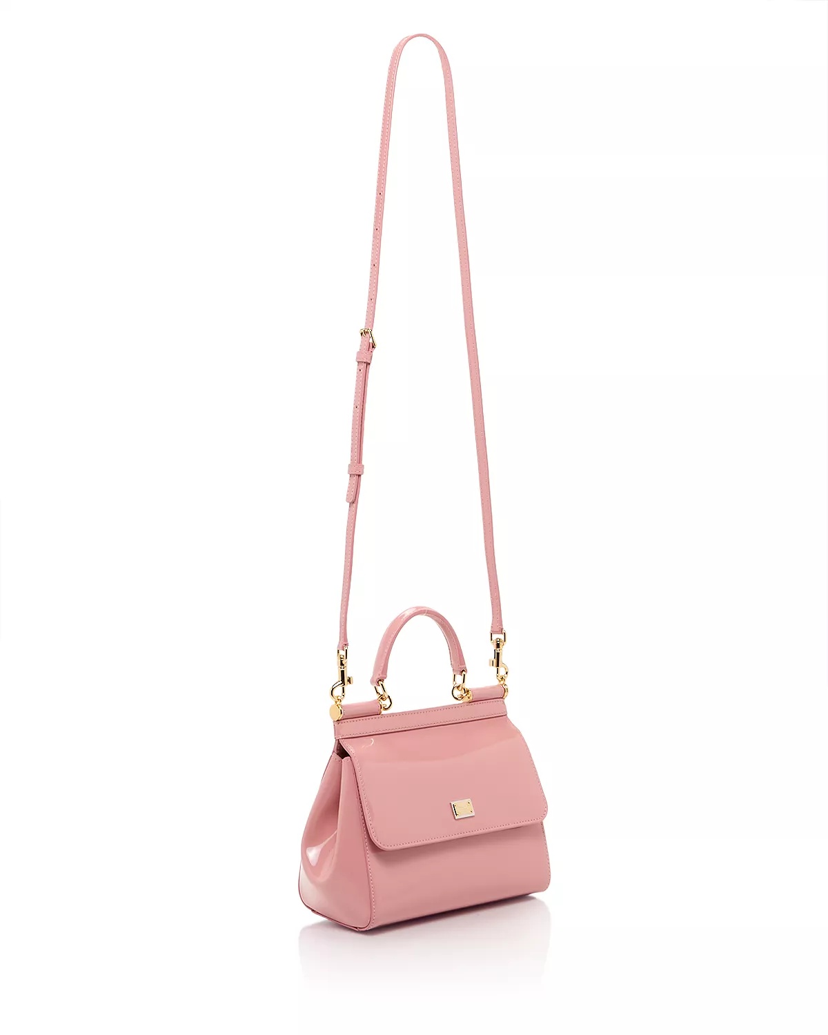 Patent Leather Top Handle Bag - 4