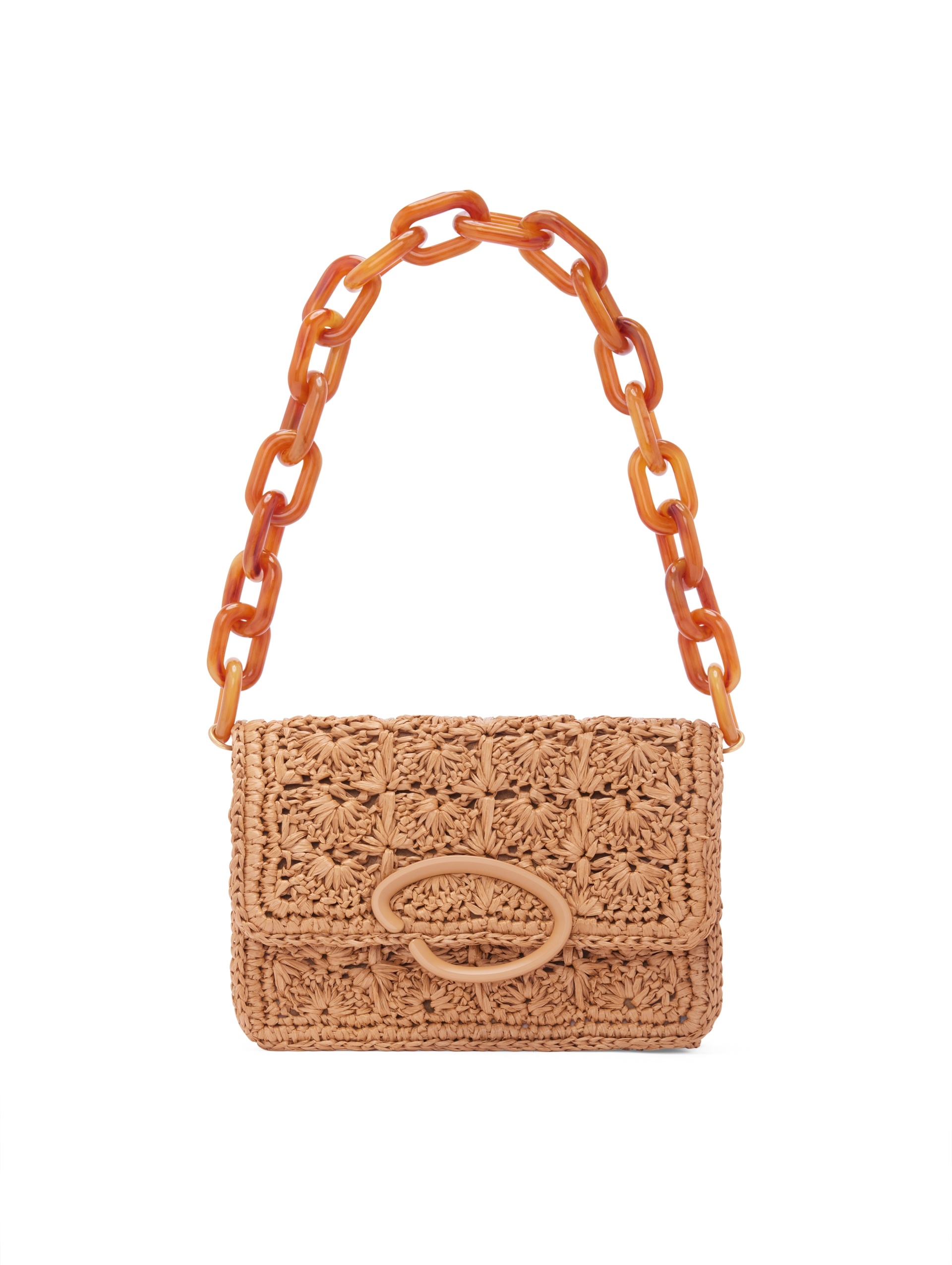 HAND-CROCHETED RAFFIA O POCHETTE - 1