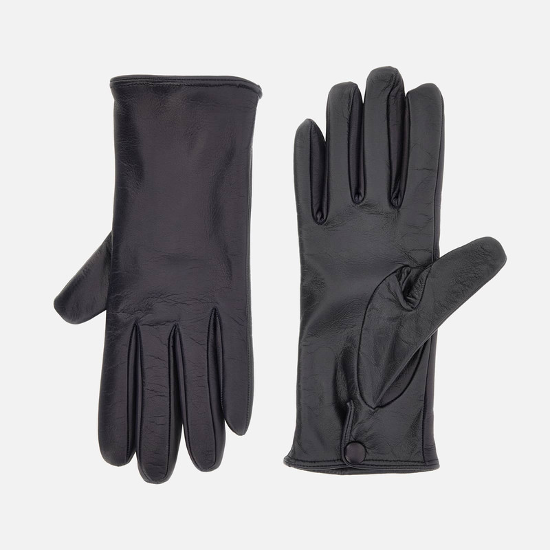 Touch Gloves in Leather Blue 3