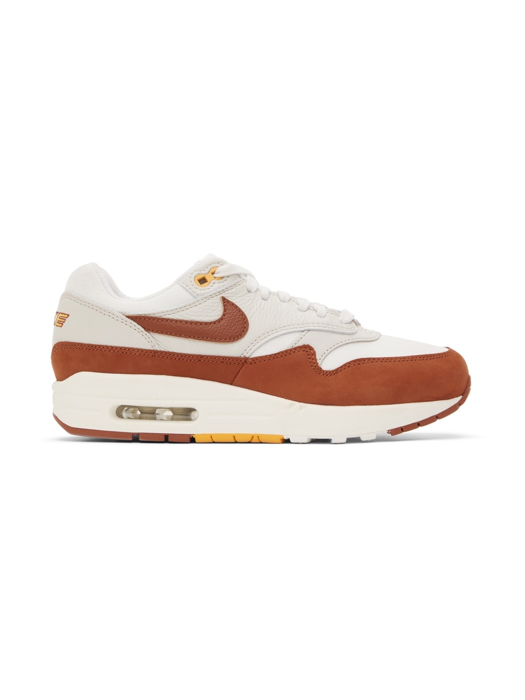 White & Orange Air Max 1 LX Sneakers - 1