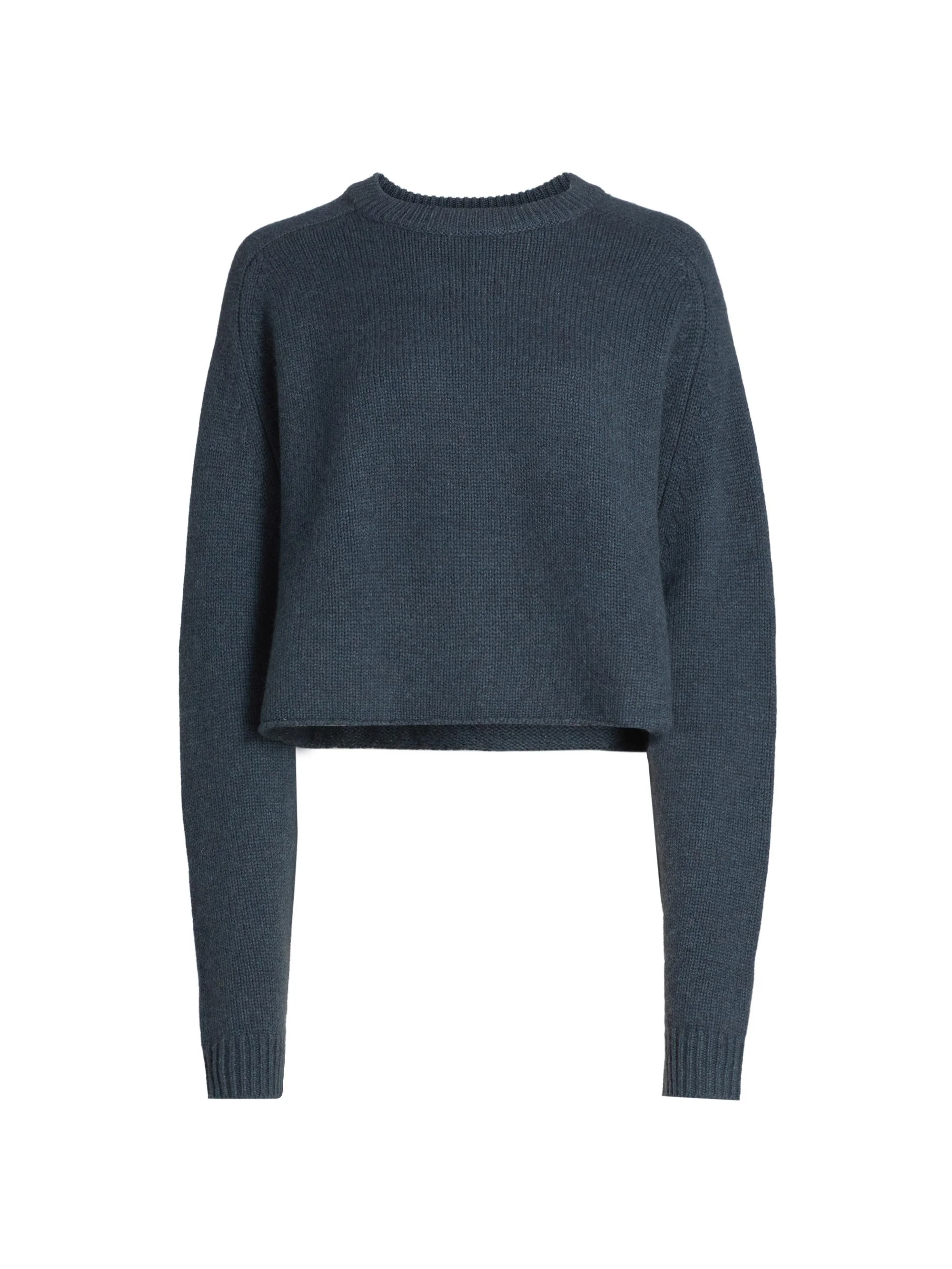 Women's Cashmere Crop Sweater - Nightfall - 1