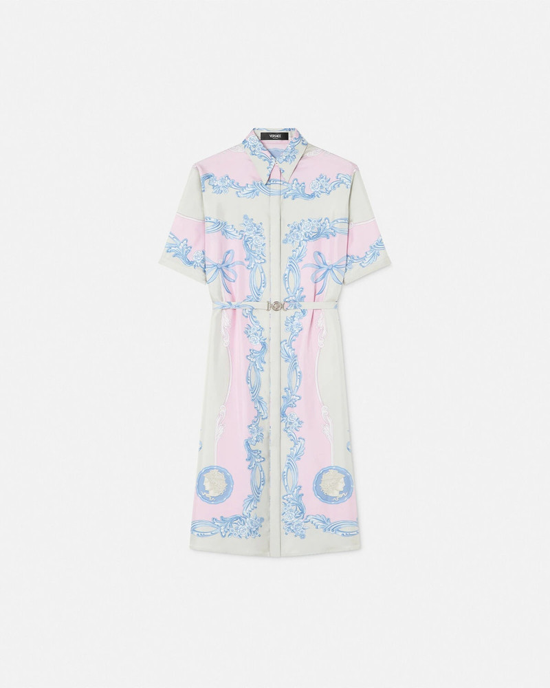 Cameo Silk Midi Shirt Dress 1