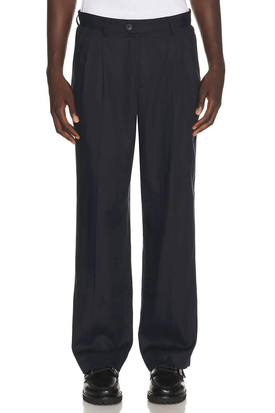 Pleated Leg Trousers - 1