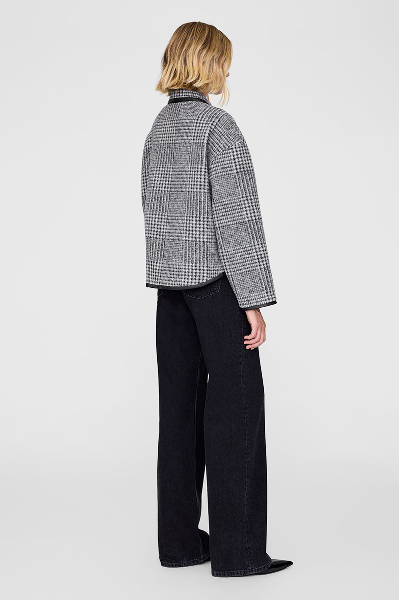 Camden Jacket - Black And Grey Check 3