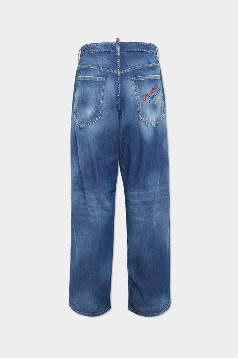 DSQUARED2 SUMMER LOVERS MEDIUM WASH LOOSE JEAN outlook