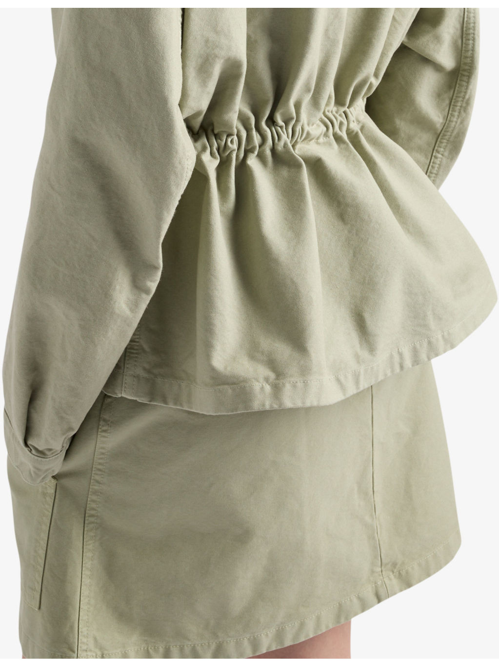 Old utility cotton-canvas mini skirt - 5