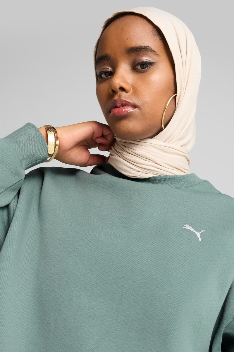 Wardrobe Essentials Women's Oversized Crew Sweatshirt 4