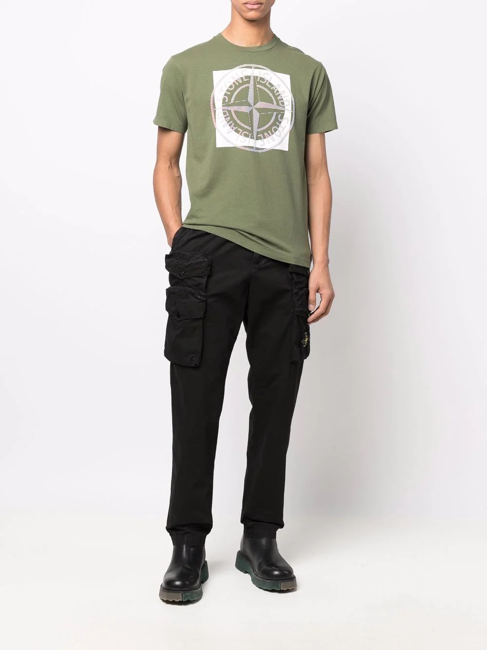 Compass logo-print T-shirt - 2